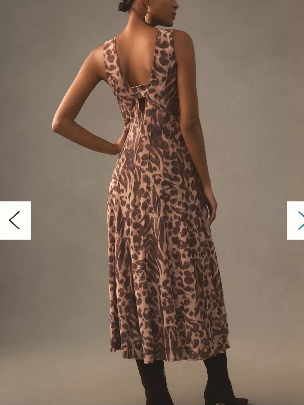 Pilcro Anthropologie Seamed V Neck Mesh Dress - Picture 2 of 10
